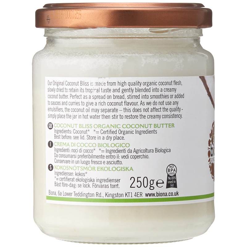 Biona Coconut Bliss Organic, 250g