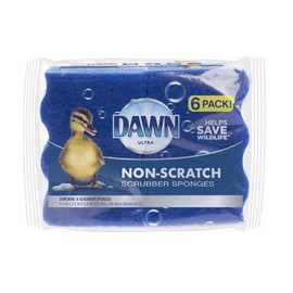 Dawn Non-Scratch Sponges, 6 Pack, Blue
