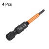 sourcing map 4pcs H2 Hex Head Drill Bit Wrench 2mm