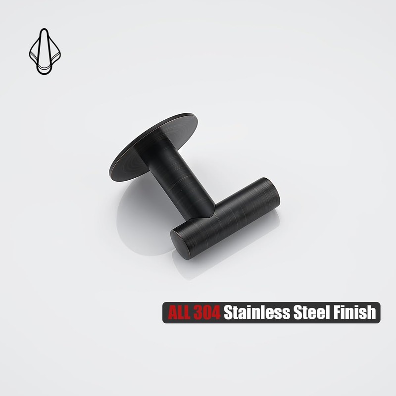 JQK Self Adhesive Towel Hook Bronze, No Drill Stick on