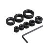 8-Piece Drill Depth Stop Collar Set, Positioner HSS Locator with