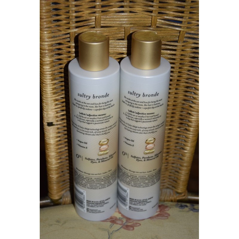 36M Lot of 2 Pantene Sultry Bronde Shampoo UV Protect
