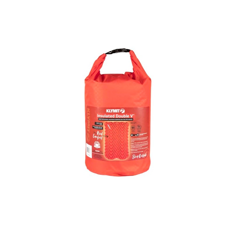 KLYMIT Almohadilla de Dormir Doble V para 2 Personas, Doble