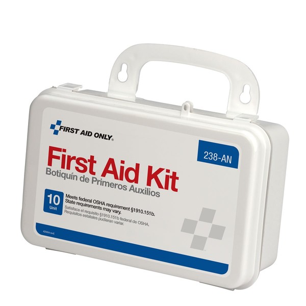 First Aid Only Unitized First Aid Kit with Plastic Case Ansi, White