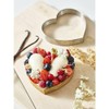 DE BUYER PERFORATED TART RING, Heart, in Stainless Steel, 0.75-Inch