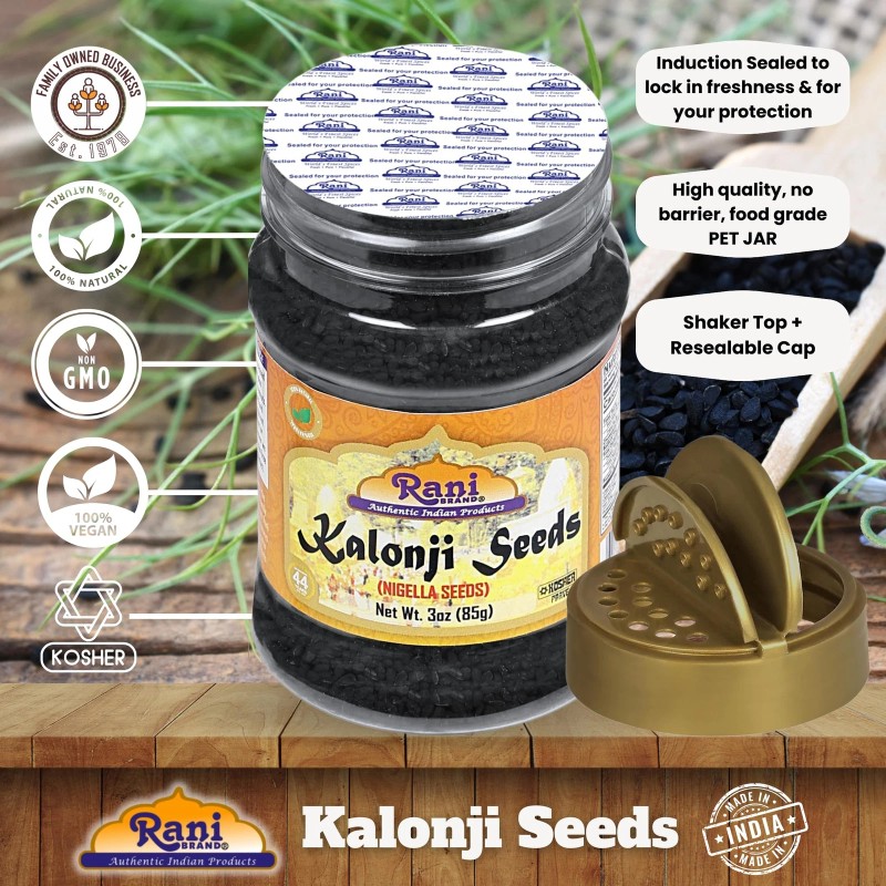 Rani Kalonji (Black Seed, Nigella Sativa, Black Cumin) Seeds 3oz