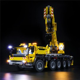 GEAMENT LED Light Set Compatible with Technic Mobile Heavy Duty Crane (Mobile Crane MK II) - Lighting Set for Technic 42009 (Model Set Not Included)