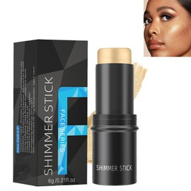 Highlight Blush Stick, Liquid Highlight Blush Stick Contouring Concealer Stick, Long-Lasting, Waterproof, Natural, Smooth Blush Cream Pen for Cheeks, Eyes and Lips (#02)