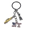 12 Pack NYC Multicolor Souvenir Collection New York Metal Keychain