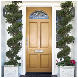Nuk3y Solid Brass Mail Slot with Double Flap and Sleeve (Satin Nickel, 13" x 3.625")