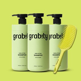 Gravity KAIST Hair Loss Shampoo Extra Strong Set of 3 + Brush