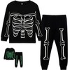 HahaNice Boys Kids Glow In The Dark Skeleton Pajamas 2-7