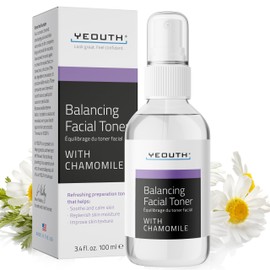 YEOUTH Hydrating Toner for Face Spray with Chamomile and Allantoin, Alcohol Free Facial Care, Refreshing Skin Care Face Toner for Women and Men 3.4 Oz