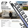 CSL - 2 x Analogue Metal Thermometer - Outdoor Thermometer