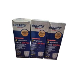 EQUATE 3-Equate Maximum Strength Nighttime Tussin DM Max Liquid, 8 fl oz