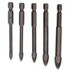 5Pcs Cross Hex Drill Bit Carbide Glass Drills Bits Concrete