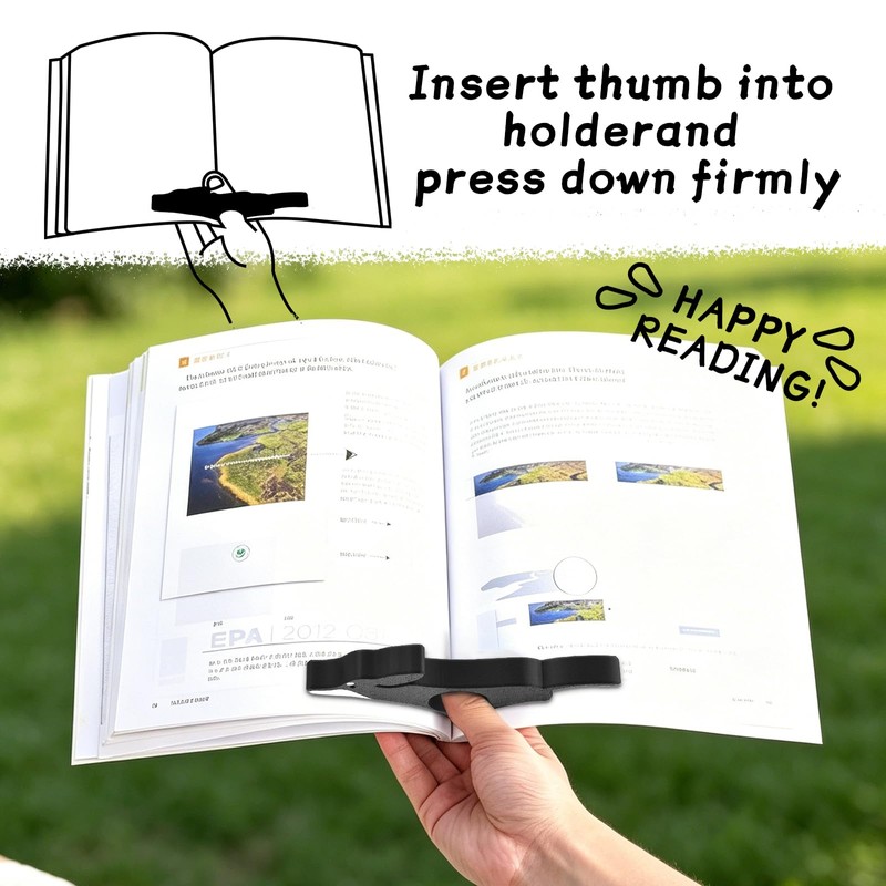 Dog Book Page Holder for Reading, 3D Printed One-Handed Reading