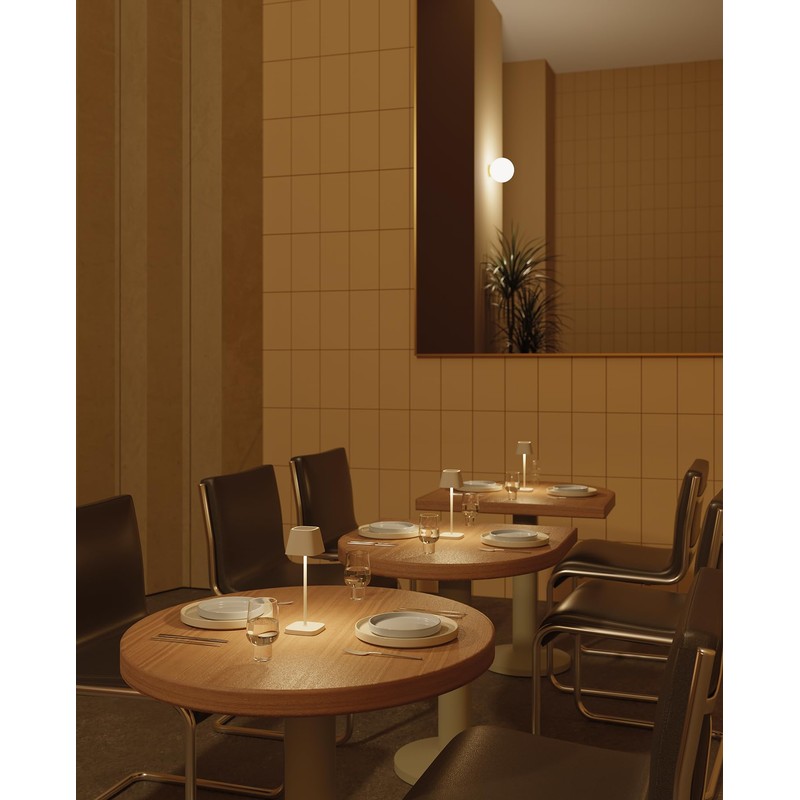 Blomus KODU Mobile Rechargeable LED Table Lamp - Silk Grey