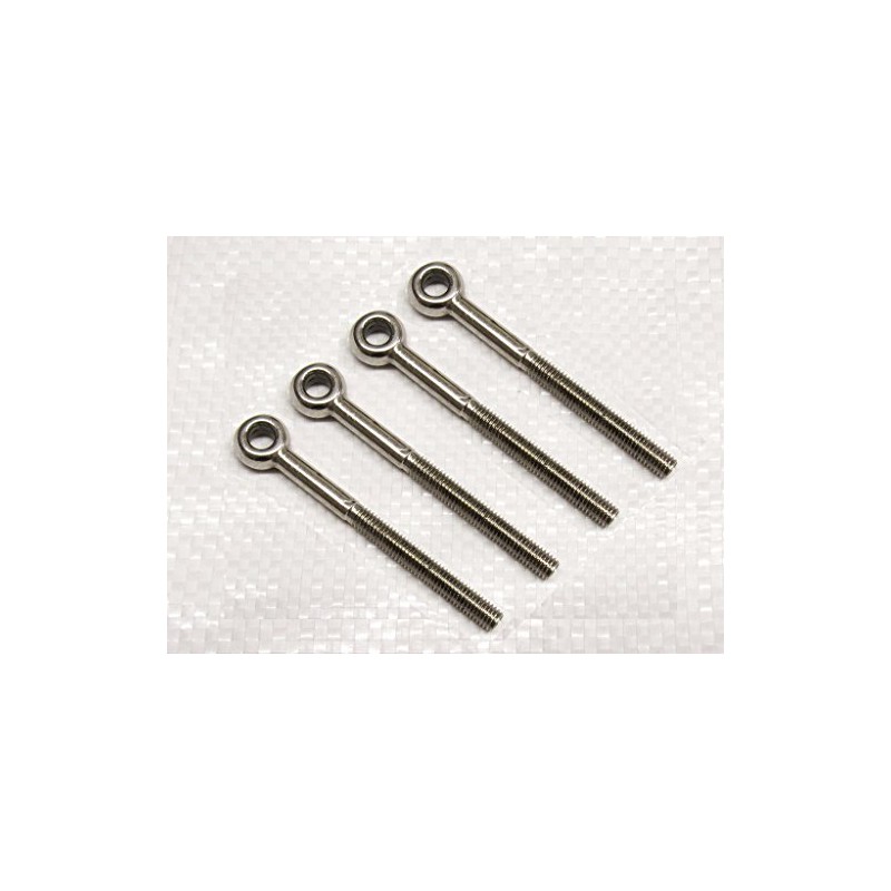 M5 Long Shank Eye Bolts Stainless Steel x4 (Metric Thread