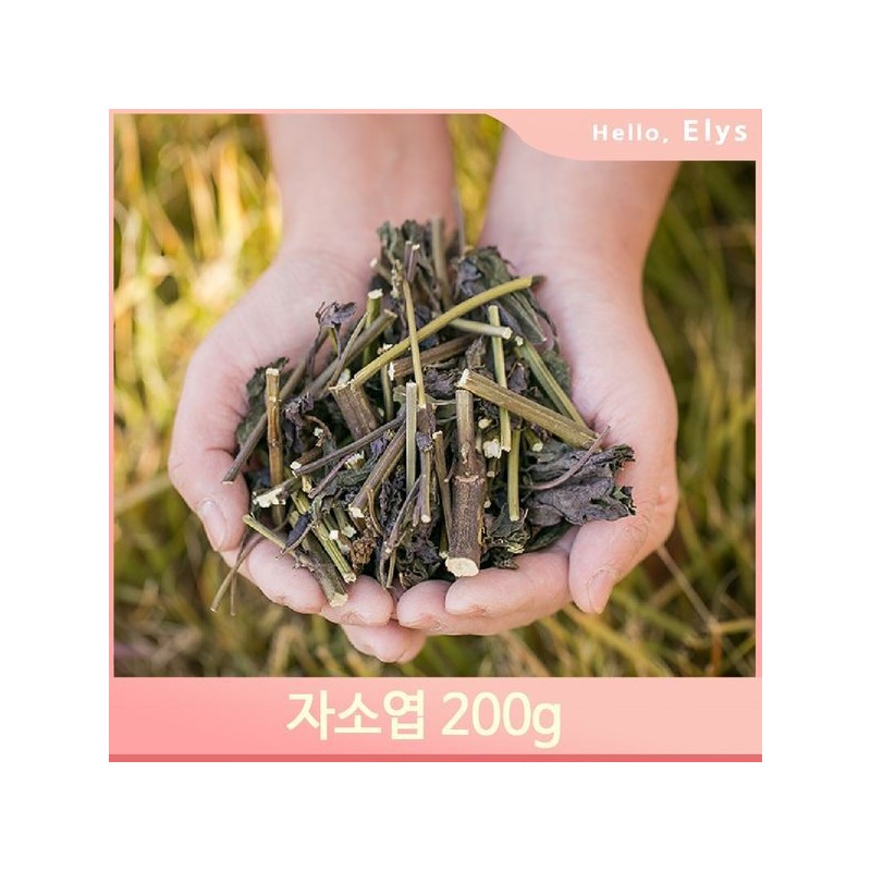 보랏빛 따뜻한차 자소엽 200g 약초 건강 가정 업소용 Purple Warm