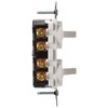 Leviton 5243-W 15 Amp, 120/277 Volt, Duplex Style Two 3-Way