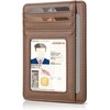 Teskyer Mini Wallet Men's Small Card Case, PU Leather Slim