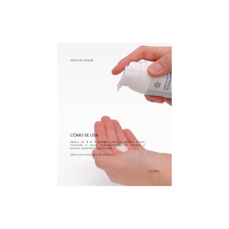 Leave-in Capilar Hidratante con Complejo de 12 Aceites, Tratamiento sin
