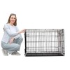 PenCapys Fold & Carry 1-Door Folding Dog Crate (Med: 30-in