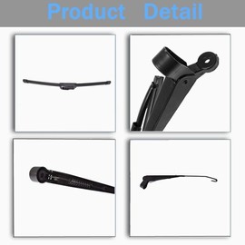 RainMan S 12V Electric Windshield Wiper Motor Kit Replacement for Polaris RZR, Clear, Front and Inside, UTV, Polycarbonate (PC)