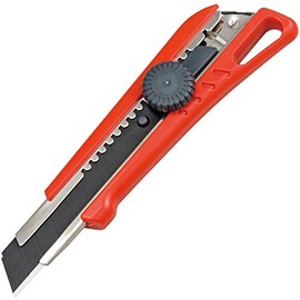TAJIMA Utility Knife - 3/4" 7-Point Heavy Duty Snap Blade Box Cutter with Dial Lock & 3 Razar Black Blades - LC-521