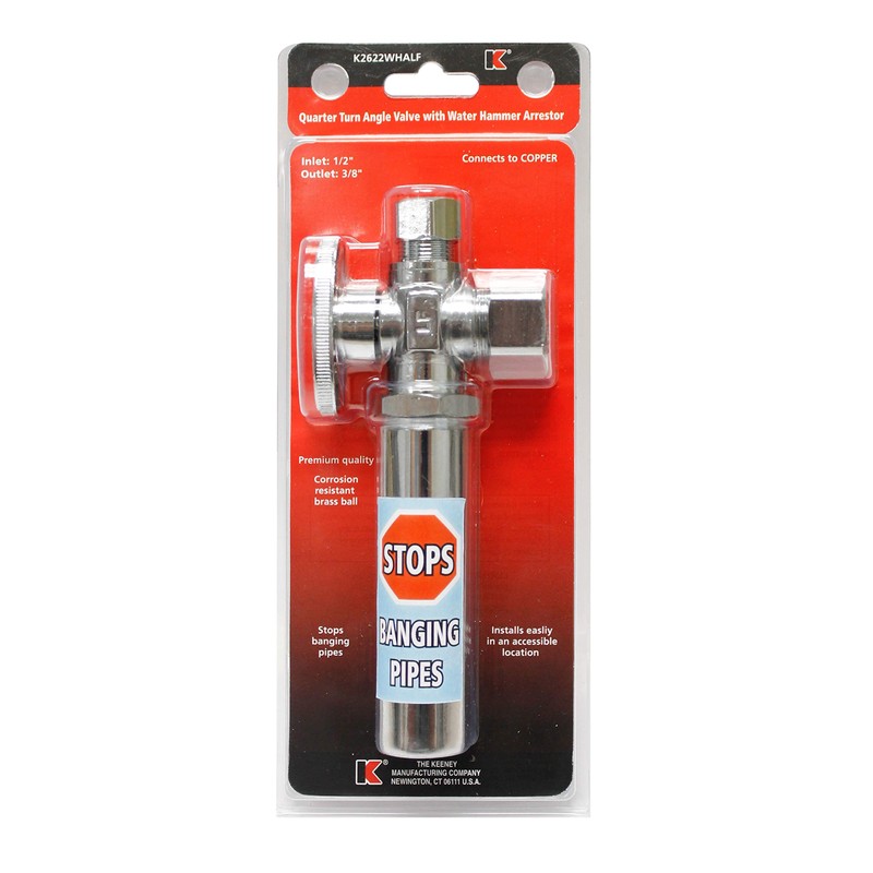 Plumb Pak Shut-Off Quarter Turn Angle Valve with Water Hammer