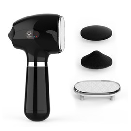 Electric Foot Grinder Glass Nano Sheet Care Double Sided Grinding Head Smart Electric Callus Dead Skin Remover Black