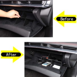 auguisy-motortrim 1pcs Glove Box Storage Organizer Insert Divider Fit For Corvette C8 2020-up