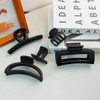 8PCS Black Hair Clips, Large Claw Clips for Thick Curly
