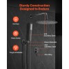 Wall Mounted Rainfall Bathroom Shower System 10 Inch Rain Shower