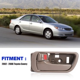 LCWRGS 4Pcs Interior Inside Door Handles Replacement for Toyota Camry 2002 2003 2004 2005 2006, Inner Door Handle Front/Rear Driver & Passenger Side - Beige