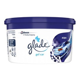 Glade Gel Car, Aromatizante Para Auto con TrueScent Technology, Elimina Malos Olores y Refresca tu espacio, Aroma Acqua, 70g