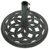 vidaXL Classy Green Cast Iron Umbrella Base 17.3" – Heavy-Duty,
