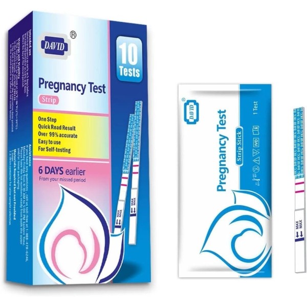 Branded DAVID Pregnancy Test Strips Early Detection HCG Test Strips