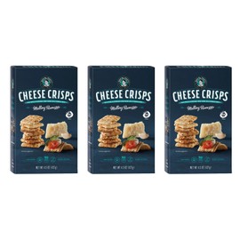 John Wm. Macy - Melting Romano CheeseCrisps - Hand Crafted, Non GMO, and Nothing Artificial - Made with Real Cheese - 4.5 oz. Cartons - 3 Pack