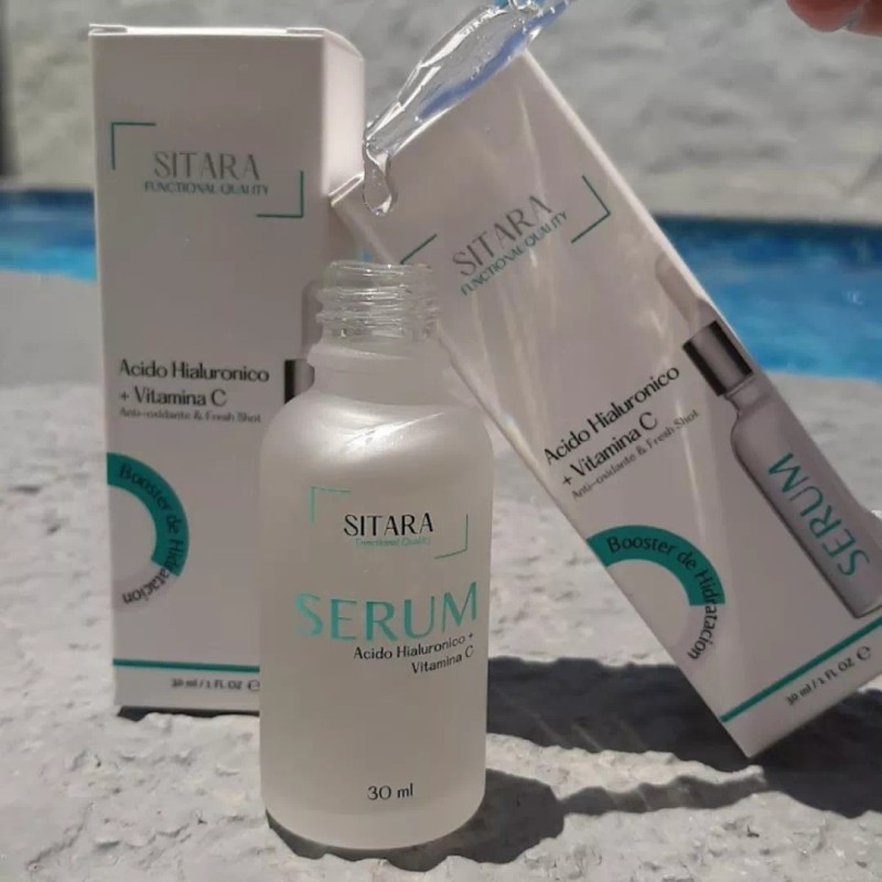 SITARA Serum Facial Acido Hialuronico +vitamina C