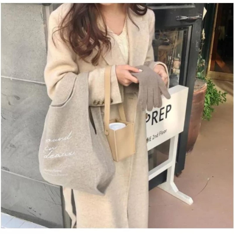 cup holder bottom box bag coffee handbag handle strap handle