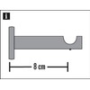 Gardinia Support for Curtain Rods