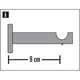 Gardinia Support for Curtain Rods