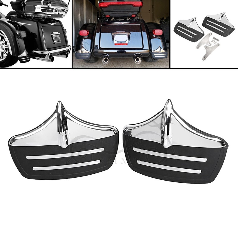 Chrome Rear Mud Flap Fender Guard For Harley Tri Glide