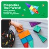 PicassoTiles 60 pcs Mini Magnetic Tiles Magnet Toys Travel-Friendly On-The-Go