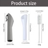 2Pcs Fuel Funnel, Diesel Funnel with A Brush, Capless Plastic