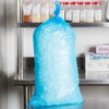 a2zchef Blue Heavy Duty Plastic Ice Bags with Twist Ties
