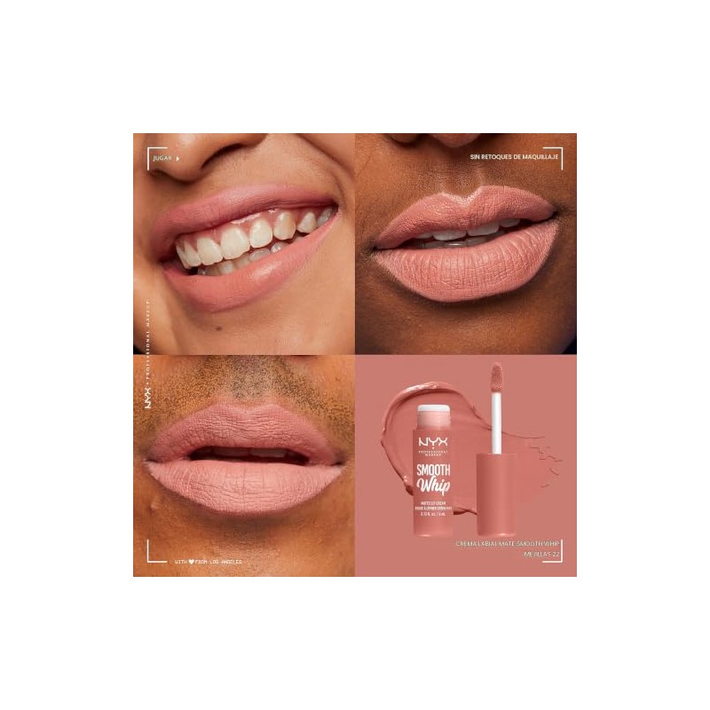 NYX PROFESSIONAL MAKEUP Smooth Whip Matte Lip Cream, Long Lasting,