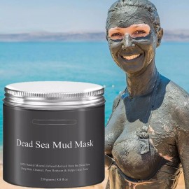 Fresh Skin Naturals Dead Sea Mud Mask Deep Skin Cleanser Facial Black Mask Purifying 250G 8.8 oz